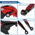 thumbnail image 4 of Short Long Brake Clutch Lever for Kawasaki VERSYS 650 2015-2023 Adjustable Motorcycle Handlebar Brake Lever Aluminum Alloy Red Handle Black End, 4 of 6