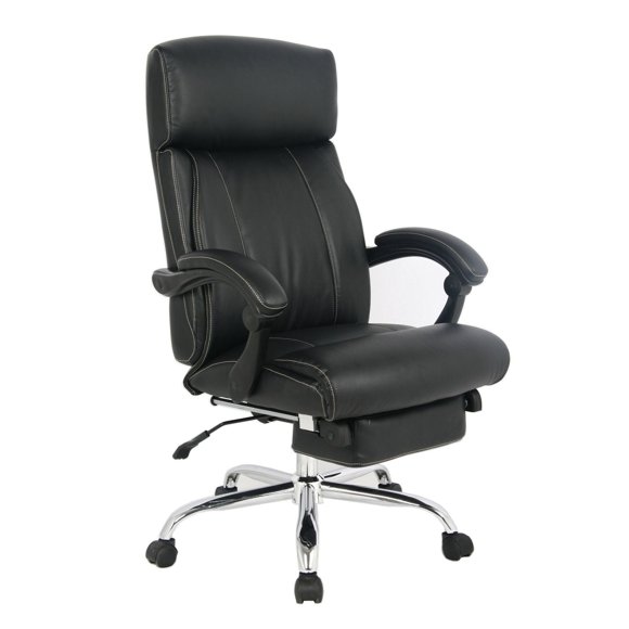 TygerClaw - Chaise de bureau en PU à haut dossier en cuir