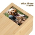 thumbnail image 3 of RUNROTOO Pet Urn for Dog Natural Wood Color Pet Ash Container 1Pcs, 3 of 8