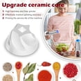 thumbnail image 7 of Gravity Electric Salt and Pepper Grinder Set - Automatic Shakers Mill Grinder with LED Light - Battery Powered Adjustable Coarseness One Hand Operation - Upgraded Larger Capacity - Sliver, 7 of 7