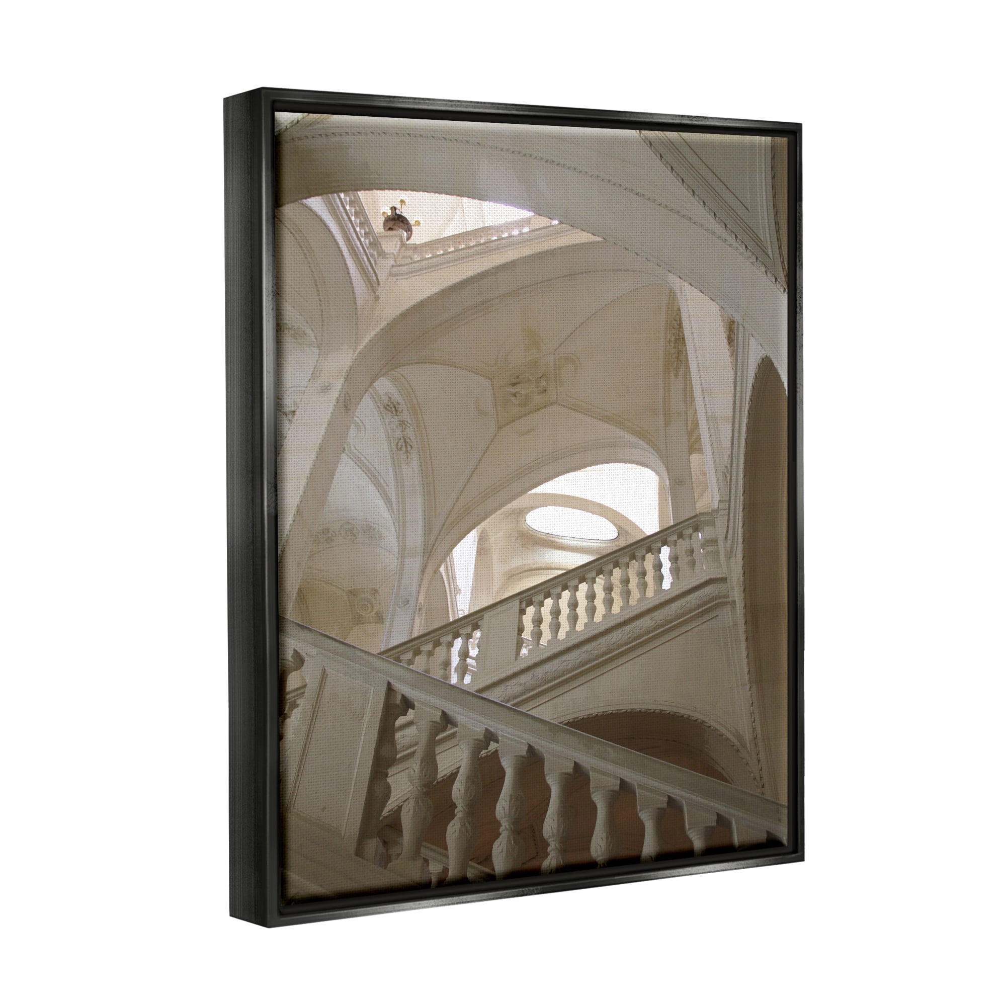 Stupell Industries Elegant Architecture Photography Travel & Places Photography Black Floater Framed Art Print Wall Art, 17 x 21