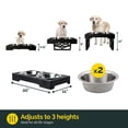 thumbnail image 2 of Cuencos Elevados Ajustables Pet Zone Acero Inoxidable para Perros Grandes, Medianos y Pequeños, 2 of 9