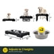 thumbnail image 2 of Cuencos Elevados Ajustables Pet Zone Acero Inoxidable para Perros Grandes, Medianos y Pequeños, 2 of 9