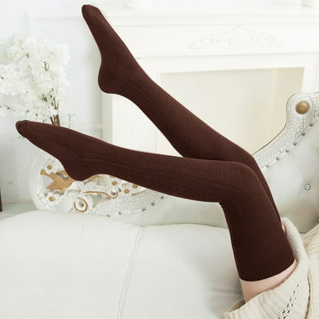

RPVATI Womens Over the Knee Long Boot Winter Warm Thigh High Socks Soft Leg Warmers Stockings Gifts for Women
