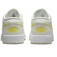 thumbnail image 3 of Nike Air Jordan 1 Low FV8486-181 Sneakers Kids Sail White Leather Lace Up BU82 (White,6), 3 of 4