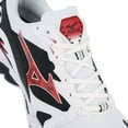 thumbnail image 5 of Men's Mizuno Wave Rider 10 Icon Sneakers in White, 5 of 5