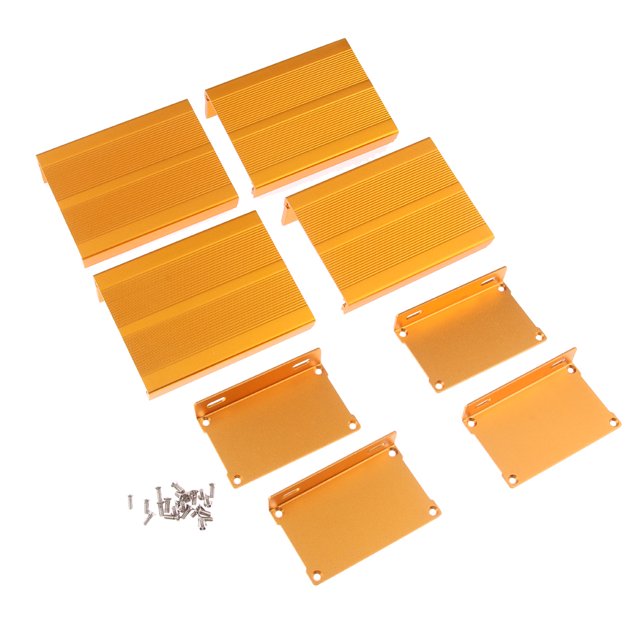 76x46x100mm Carcasa De Proyecto De Aluminio Extruido, 2 Kits De Bricolaje Para Controlador Fuente De Alimentación Sunnimix Caja de aleación de aluminio