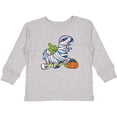 thumbnail image 3 of Inktastic Halloween Dinosaur Mummy Boys or Girls Long Sleeve Toddler T-Shirt, 3 of 5