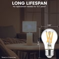 thumbnail image 5 of LUXRITE A15 Edison LED Bulb, 8.5W=60W, Dimmable, 3000K, 750 Lumens, Enclosed Fixture Rated, E26 Base, UL Listed 12 Pack, 5 of 7