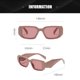 thumbnail image 2 of Gafas de sol irregulares de patas anchas de moda, gafas de sol personalizadas para tiro callejero, hechas de PC, 2 of 5