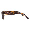 thumbnail image 4 of Geometric Trapezoid Sunglasses Modern Gem Cut Frame Bold Style UV400 Brown Tort, 4 of 4