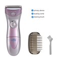 thumbnail image 4 of EASTIN Rasoir pour Femmes Électrique Sans Fil Étanche [Humide et Sec] Kit Personnel de Retrait Rasoirs et Tondeuse pour Dames Jambes Visage Visage Zone de Poils Aisselle Corps Violet, 4 of 5