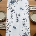 thumbnail image 5 of Table Runners 72 Inches Long Dress Scarves, Texas Star Country Farmhouse Kitchen/Dining Table Runner, Coffee Tablerunners, Blue Farmhouse Branches 14x72 Inch, 5 of 9