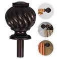 thumbnail image 3 of Miangastore Embouts Décoratifs pour Tringle à Rideaux 2 Pcs Embouts Rétro pour Tringle à Rideaux Capuchons d'Extrémité Uniques pour Tringle à Rideaux pour Habillage de Fenêtre Café, 3 of 8