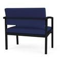 thumbnail image 5 of Lesro Lenox Steel Fabric Bariatric Waiting Room Guest Chair in Black/Open House Cobalt Blue, 5 of 5