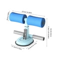 thumbnail image 3 of Sit-Up Assist Bar Metal Abdominal trainer sit up Exerciser Home Sit-Up Assist Core Workout Trainer Equipment, Blue, 3 of 6