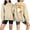 A139-Beige, variant on Sokhug Long Sleeve Halloween Sweatshirt Print Pullover Tops for Women Casual Round Neck Halloween Graphic Front Back Print Sweatshirt Fall Winter Holiday Casual Wear