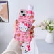 thumbnail image 3 of Funda de teléfono con cuerda de soporte para Samsung Galaxy S7 Edge, S8, S9, S10, S20, S21, S22, S23 Plus, Ultra, S21FE, Note 9, 10, 20, Hello Kitty, 3 of 5