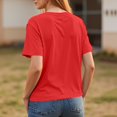 thumbnail image 4 of ADSSDQ Womens Short Sleeve Tops Summer T Shirts Round Neck Causal Fashion Basic Tee Loose Fit Blouses Red XXL, 4 of 7