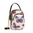 thumbnail image 7 of FORMRS Crossbody Bag for Women Quilted Travel Shoulder Cell Phone Purse with Chain Strap Handbag, Blue Butterflies, 7 of 7