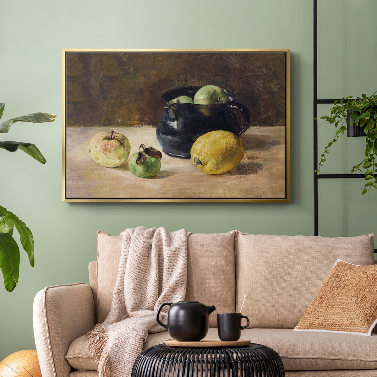 Vintage Botanical Print-LXVI By Wexford Home Framed in Gold Wood Gallery Wrapped Canvas 27 in. x 41 in.