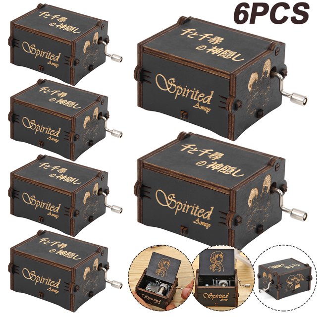 Caja Música Con Manivela Exquisita Vintage Manualidades para El Regalos (A)