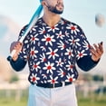 thumbnail image 5 of Lsque Daisy Flowers Pattern Mens Polo Golf Shirts Funny Graphics Shorts Sleeve Button Shirts Baseball T-shirt-XX-Large, 5 of 7