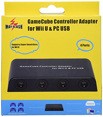 4 Port PC USB and Switch Mayflash GameCube Controller Adapter for Wii U