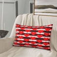 thumbnail image 5 of Naloa Black and white striped and red hearts Pillowcase, Cool Pillowcase, Lightweight, Breathable, Skin Friendly Pillowcase, Hidden Zipper (No pillow core)-14"x20", 5 of 6