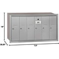 thumbnail image 6 of Salsbury Industries Vertical Mailbox,6 Doors,Alum 3506ARU, 6 of 6