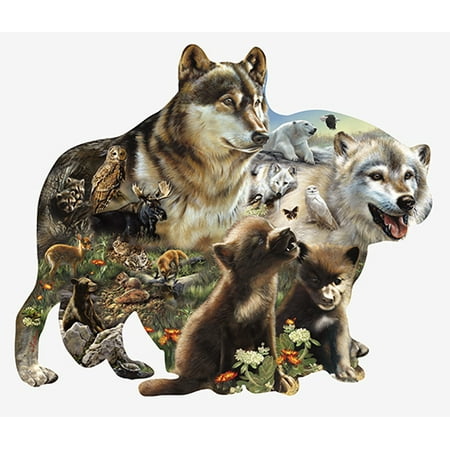 Wolf Pack Nature Lover Novelty Sign | Indoor/Outdoor | Funny Home Décor for Garages, Living Rooms, Bedroom, Offices | SignMission personalized gift Wall Plaque Decoration