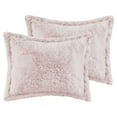 thumbnail image 7 of Mainstays Shaggy Faux Fur 3 Piece Blush Pink Comforter Bed Set, Comforter and Shams, King, 7 of 7