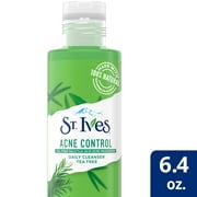 St. Ives Acne Control Face Cleanser Tea Tree Made with Salicylic Acid Acne Medication, Made with 100% Natural Tea Tree Extract 6.4 oz