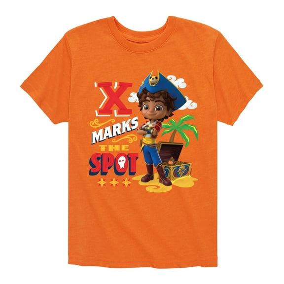 Santiago of The Sea - X Marks The Spot - Toddler And Youth Short Sleeve Graphic T-Shirt