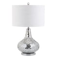 thumbnail image 3 of JONATHAN Y Emilia 26" Mirrored Mosaic LED Table Lamp, Silver, JYL1056A, 3 of 7