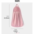 thumbnail image 2 of 4 Pack Flower Hanging Hand Dry Towel, Ultra Absorbent Soft Dish Wipe Cloth with Hanging Loop, 2 of 5