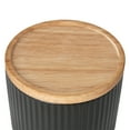 thumbnail image 4 of Anko Small Black Ribbed Canister, 4 of 7