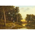thumbnail image 3 of Leon Richet 24x18 Black Modern Framed Museum Art Print Titled - On the Way Home, 3 of 5