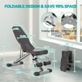 thumbnail image 7 of Adjustable/Foldable Weight Bench, 660LBS Home Gym Workout Bench Lifting Sit-up Exercise Bench for Bench Press, 7 of 7