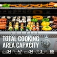 thumbnail image 3 of Royal Gourmet GA5404G Deluxe 5-Burner Gas Grill with Sear Burner and Side Burner, 64,000 BTU Cabinet Style Gas Grill, Gray, 3 of 10