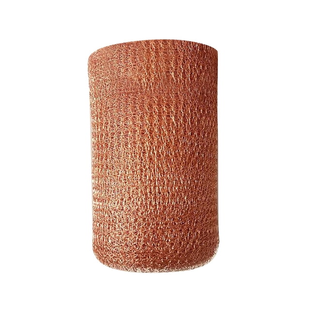 Malla de cobre flexible, fácil de instalar, fácil de cortar, rellenar agujeros, rollo de malla tejida. 127mmx12m