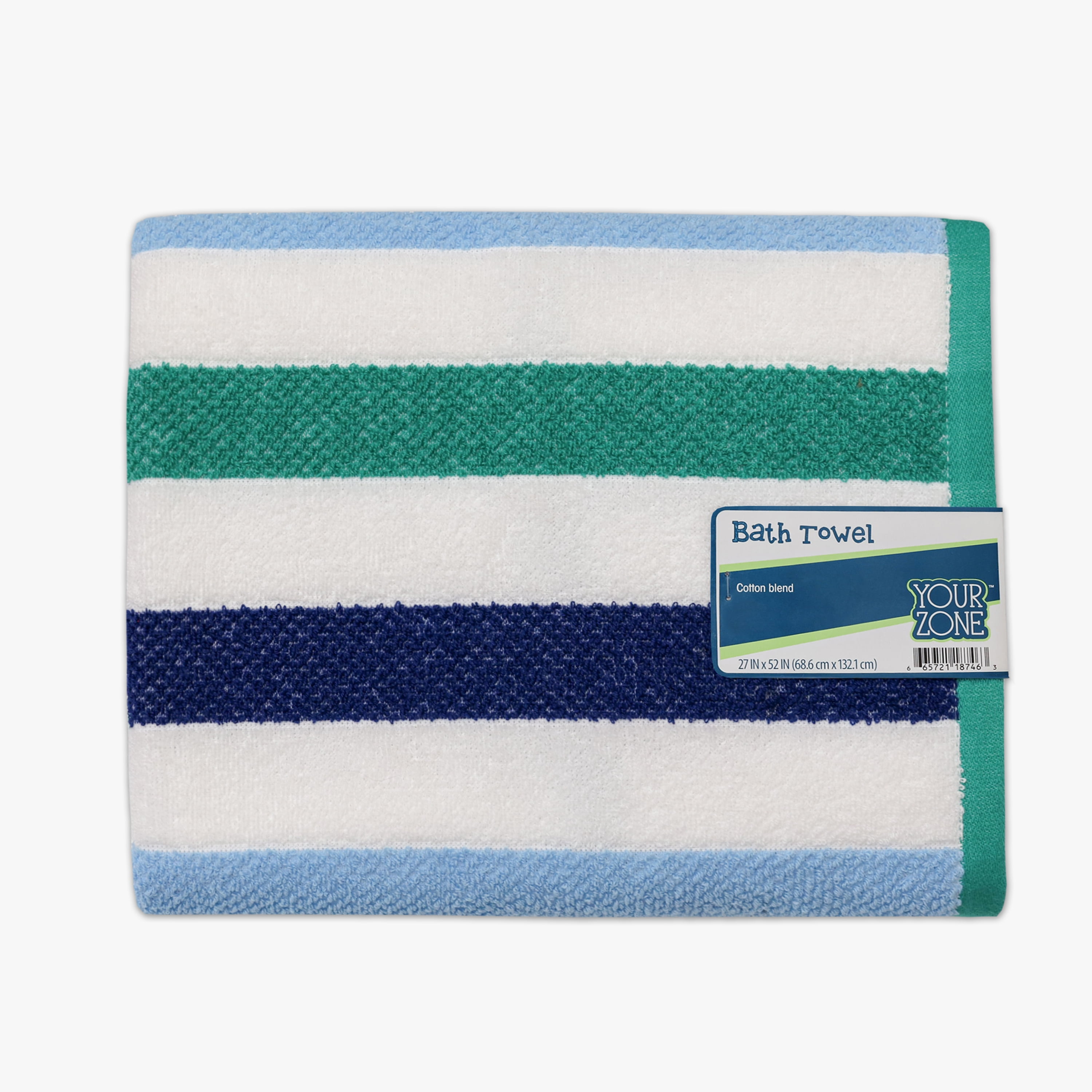 Your Zone Kids Bath Towel Cotton Blended Fabric, Blue