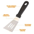 thumbnail image 6 of Gustave 2 Pieces Small Spatulas Stainless Steel Metal Mini Serving Spatula Heat-Resistant Slotted Spatula Turner Set for Kitchen Use, Cooking Pancakes Brownie Cookie, 6 of 7