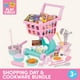 thumbnail image 5 of Set de carrito de compras y supermercado de juguetes Battat Play Circle, 50 piezas, 5 of 6
