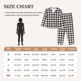 thumbnail image 4 of Haiem Houndstooth Black And White Pattern Women’s Long-sleeve Sleepwear,Sleepwear Set,2-piece Loungewear Set,Soft PJs Comfy Nightwear with Pockets-X-Large, 4 of 7