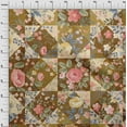 thumbnail image 4 of oneOone Cotton Poplin Brown Fabric Florals Dress Material Fabric Print Fabric By The Yard 56 Inch Wide, 4 of 6