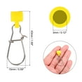 thumbnail image 2 of Uxcell Fishing Line Sinker Slider, with Duo Lock Snap Sinker Slider Weight Connector 6# Yellow 10Pcs, 2 of 6