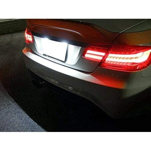 OEM-Fit 3W Full LED License Plate Light Kit For BMW 1 2 3 4 5 Series X5 X6, Powered by 3 Super Bright White LED Lights & CAN-bus Error Free