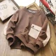 thumbnail image 5 of Nueva sudadera de otoño 2024 para niños, jersey de algodón con retazos, ropa de moda, tops de primavera para niños grandes, abrigos de manga larga, otoño de 4 a 14 años, 5 of 5