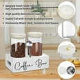 thumbnail image 5 of Coffee and Sugar Container Set of 2 with Shelf for Coffee Storage Container, Air Tight Bean Container with Scoop for Accessory Organizer, Canister for Station Organizer, 5 of 7